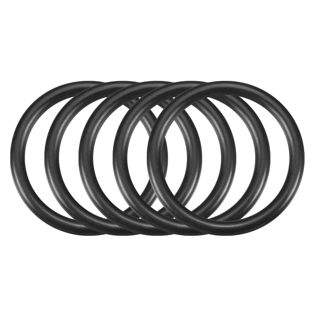 uxcell Uxcell 30Pcs Black Round Nitrile Butadiene Rubber NBR O-Ring 35mm OD 3.5mm Width