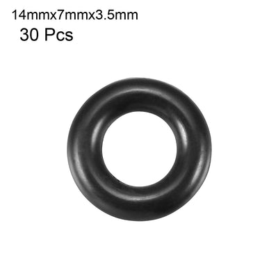 Harfington Uxcell Nitrile Rubber O-Rings Metric Buna-N Sealing Gasket, Pack of 30