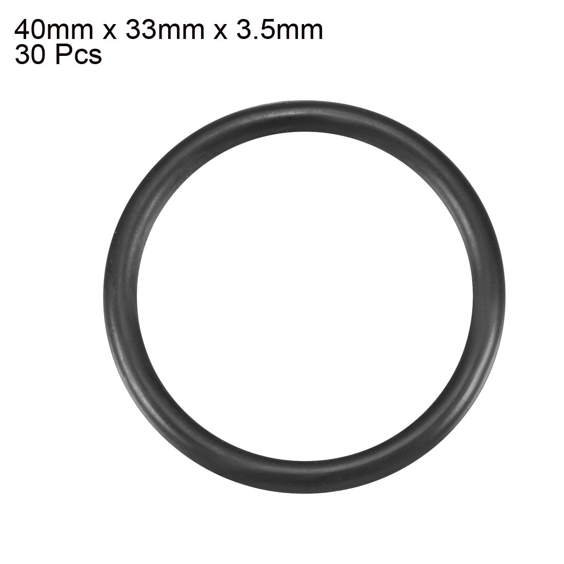uxcell Uxcell Nitrile Rubber O-Rings Metric Buna-N Sealing Gasket, Pack of 30
