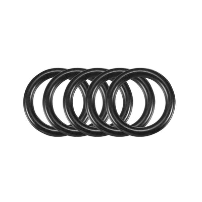 uxcell Uxcell 30pcs Black 9mm x 1.8mm Oil Resistant Sealing Ring O-shape NBR Rubber Grommet
