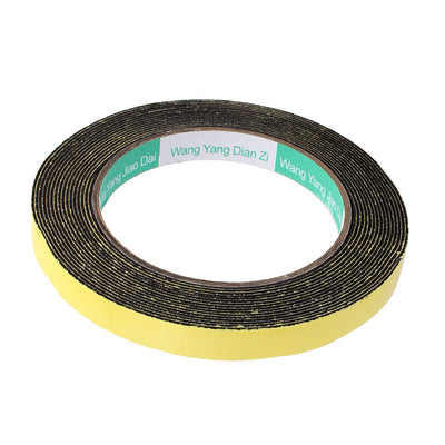 Harfington Uxcell 5pcs 12mm Width 1mm Thickness EVA Single Side Sponge Foam Tape 5 Meters Length
