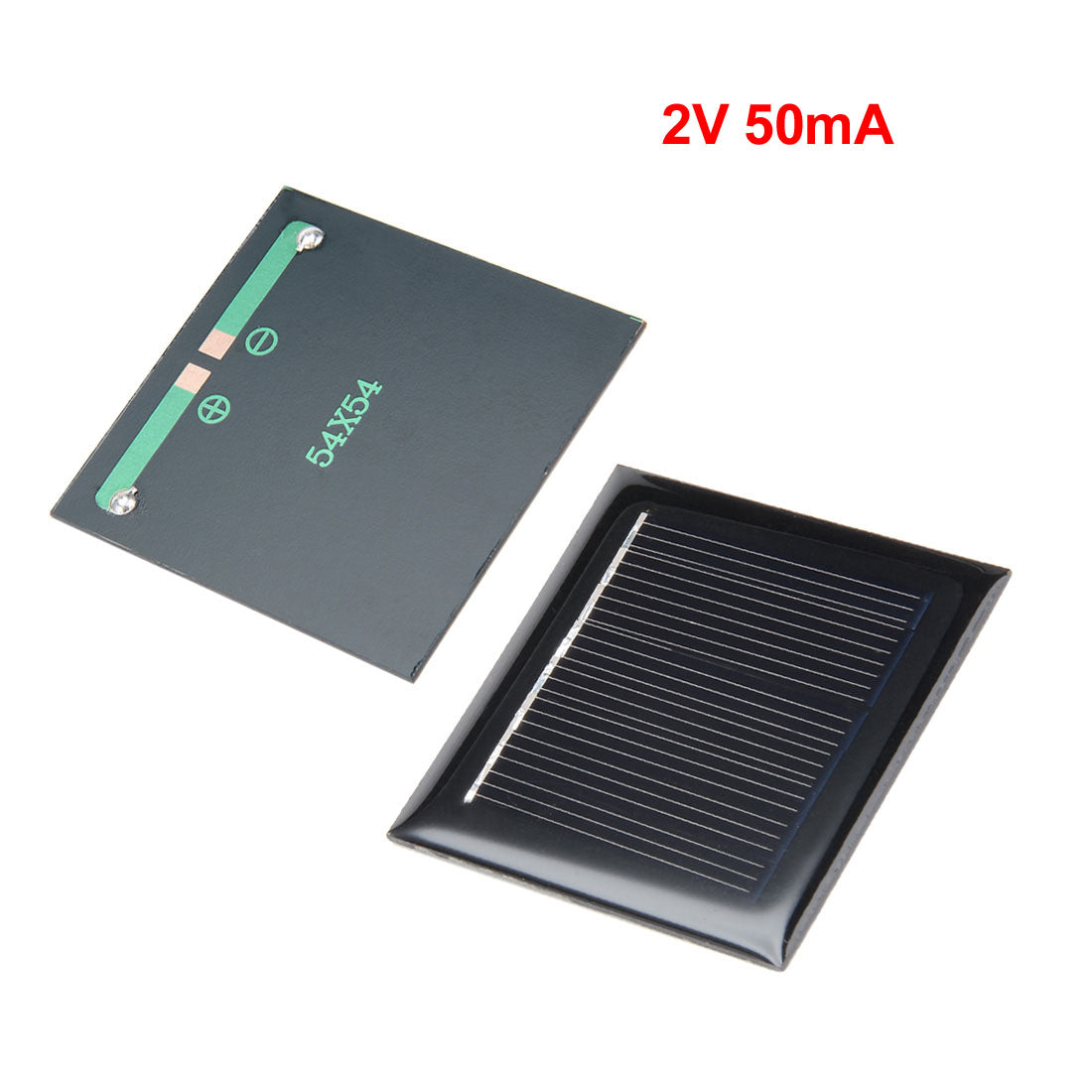 uxcell Uxcell 5Pcs 2V 50mA Poly Mini Solar Cell Panel Module DIY for  Light Toys Charger 54mm x 54mm