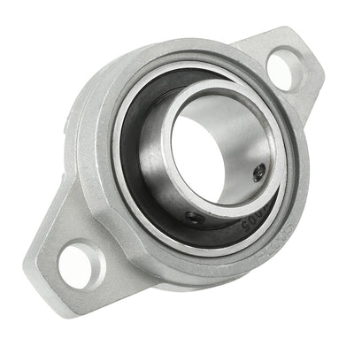 Harfington Uxcell KFL005 25mm Bore, Zinc Alloy Pillow Block Flange Bearing, Self-Alignment