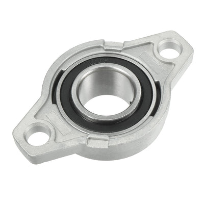 Harfington Uxcell KFL005 25mm Bore, Zinc Alloy Pillow Block Flange Bearing, Self-Alignment