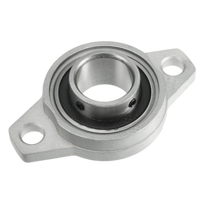 uxcell Uxcell KFL005 25mm Bore, Zinc Alloy Pillow Block Flange Bearing, Self-Alignment