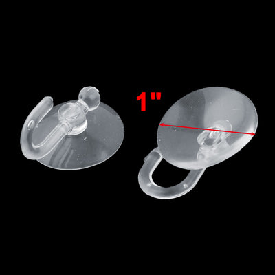 Harfington Uxcell Family Kitchen Rubber Wall Window Hanging Suction Cup Hook Hanger 2.5cm Dia 40 Pcs