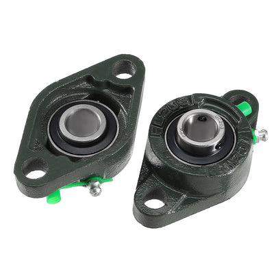 uxcell Uxcell Pillow Block Bearing Mounted Bear Two Bolted Flange Cast Hosing