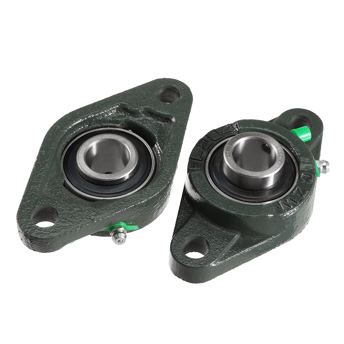 uxcell Uxcell Pillow Block Bearing Mounted Bear Two Bolted Flange Cast Hosing