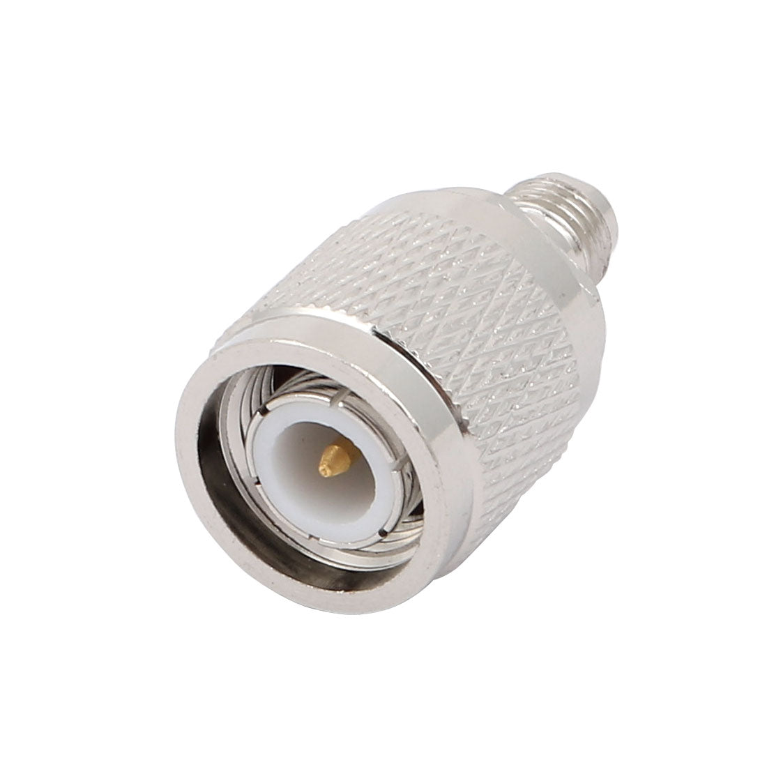 uxcell Uxcell TNC Male to SMA Female Jack M/F RF Adapter Coaxial Connector Silver Tone 25.5mm Length