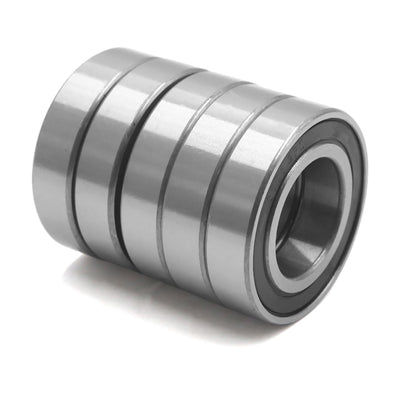 uxcell Uxcell 5Pcs 6006-2RS Metal Motorcycle Deep Groove Radial Ball Bearing 55 x 30 x 13mm
