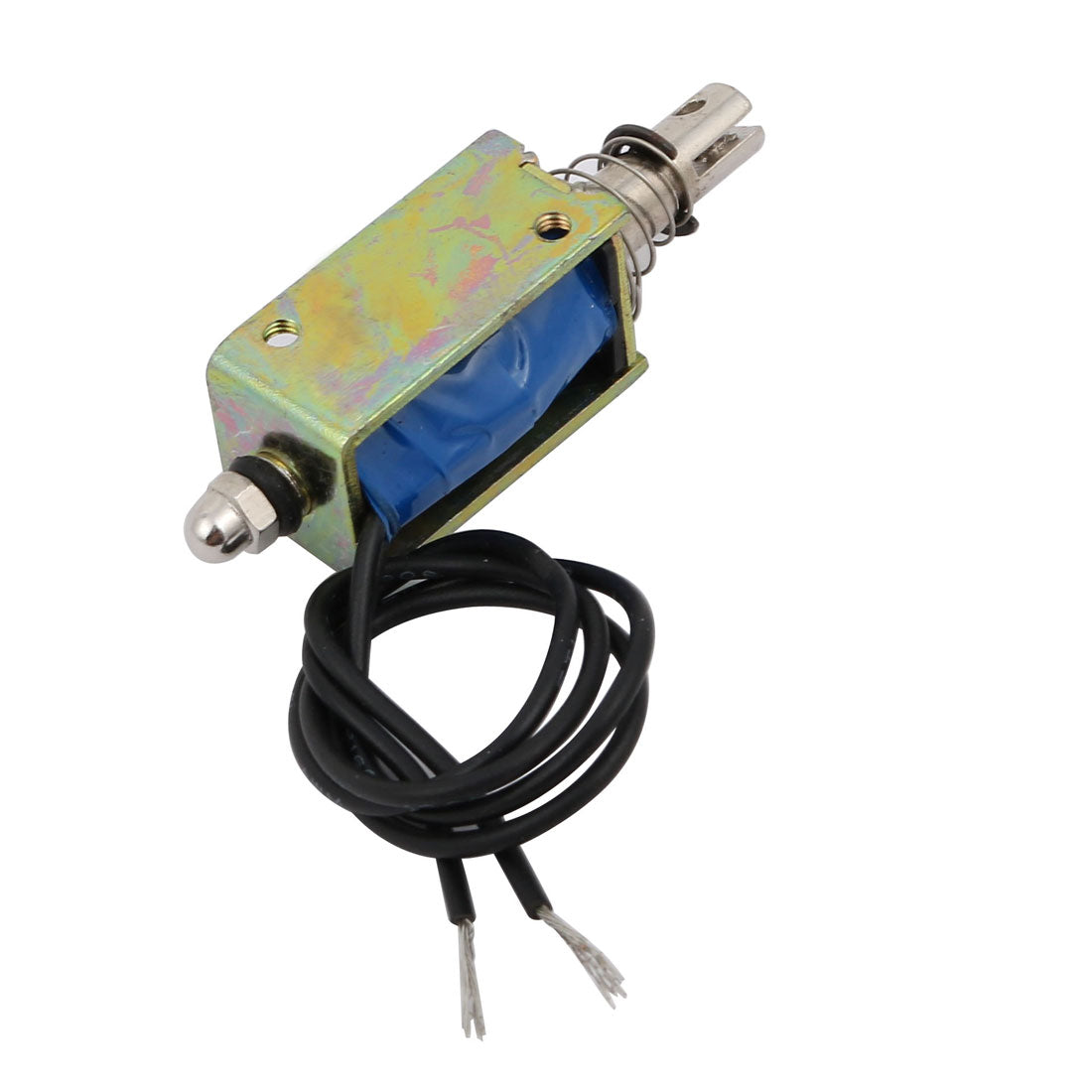 uxcell Uxcell DC12V 1A 10mm Stroke 80g Force Push Pull Type Frame DC Solenoid Electromagnet Magnet JF-0730B