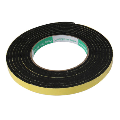 Harfington Uxcell 9.8Ft Length 12mm x 4mm Single Side Adhesive EVA Sponge Tape Yellow
