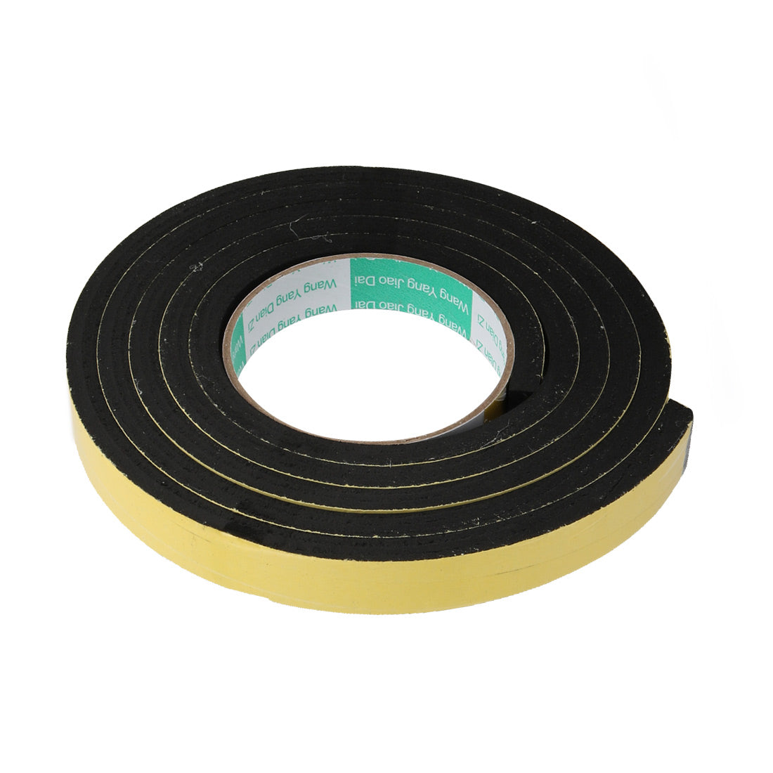 uxcell Uxcell 20mm Width 8mm Thick Single Sided Sealing Shockproof Sponge Tape Black 2M Long