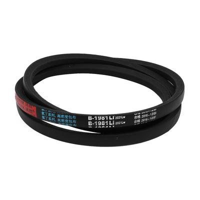 uxcell Uxcell B1981 17mm Width 11mm Thickness Rubber Transmission Drive V-Belt for Air Pump