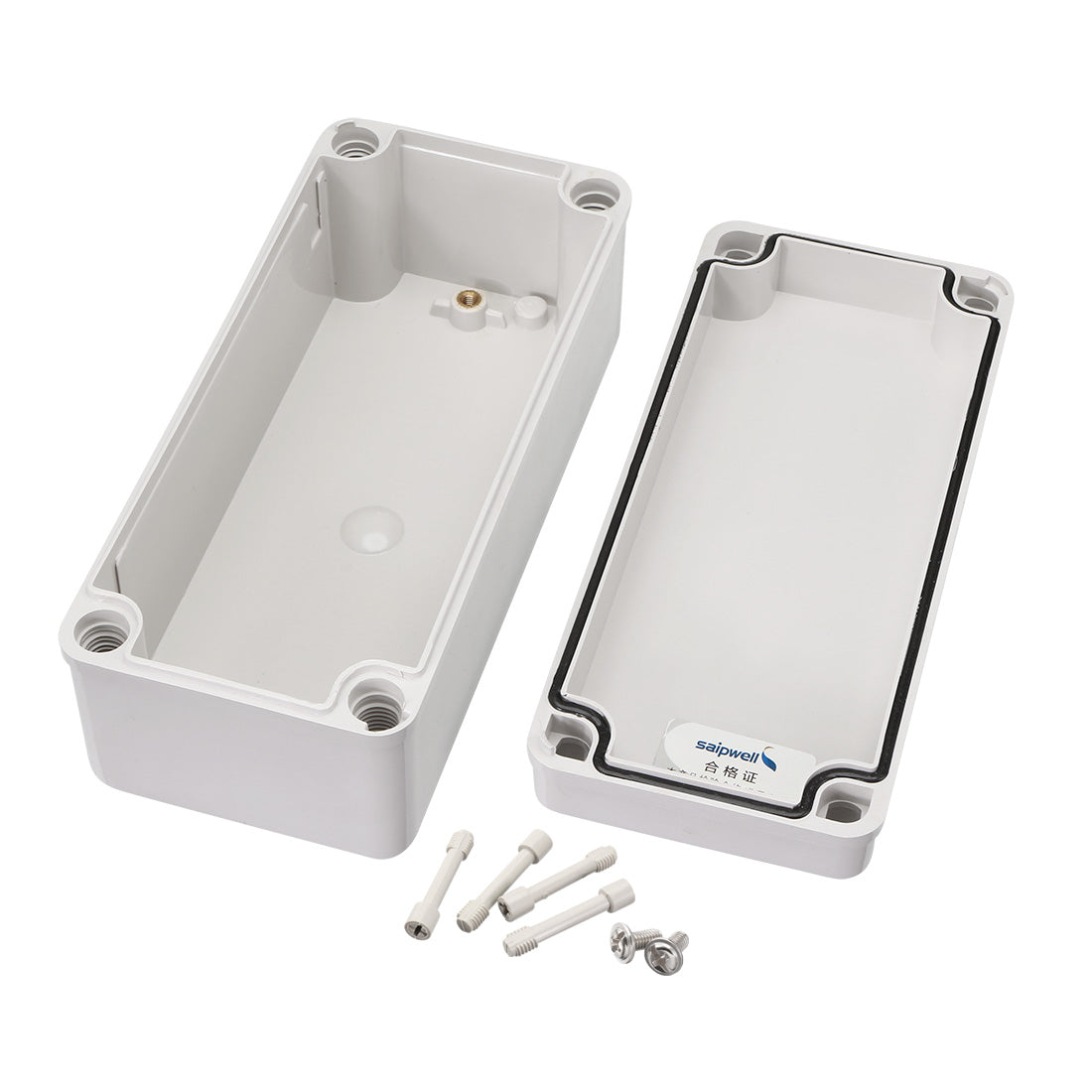 Harfington 3.15"*7.09"*2.76" (80mm x 180mm x 70mm) Electronic ABS Plastic DIY Junction Box Enclosure Case Gray