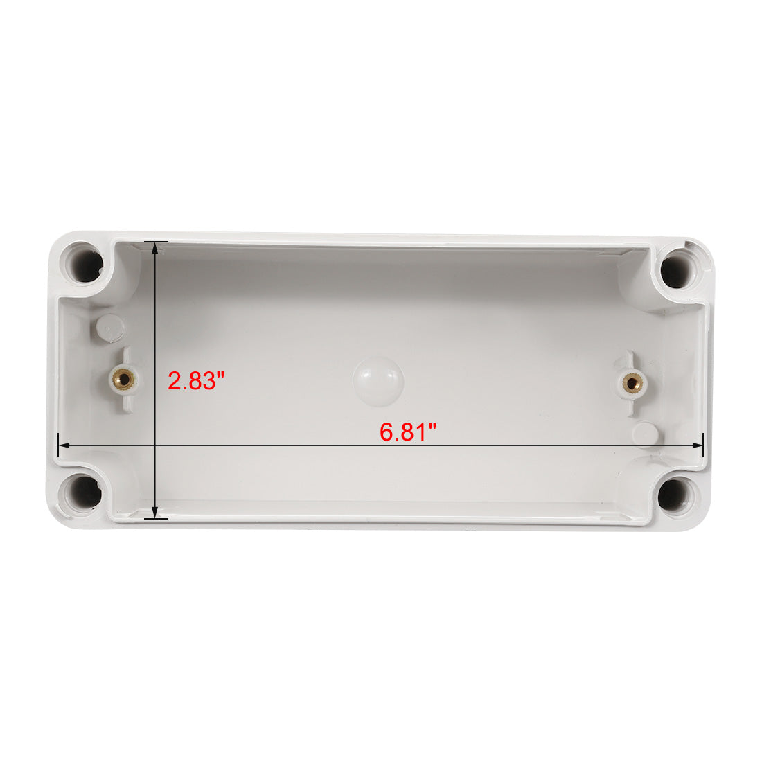Harfington 3.15"*7.09"*2.76" (80mm x 180mm x 70mm) Electronic ABS Plastic DIY Junction Box Enclosure Case Gray