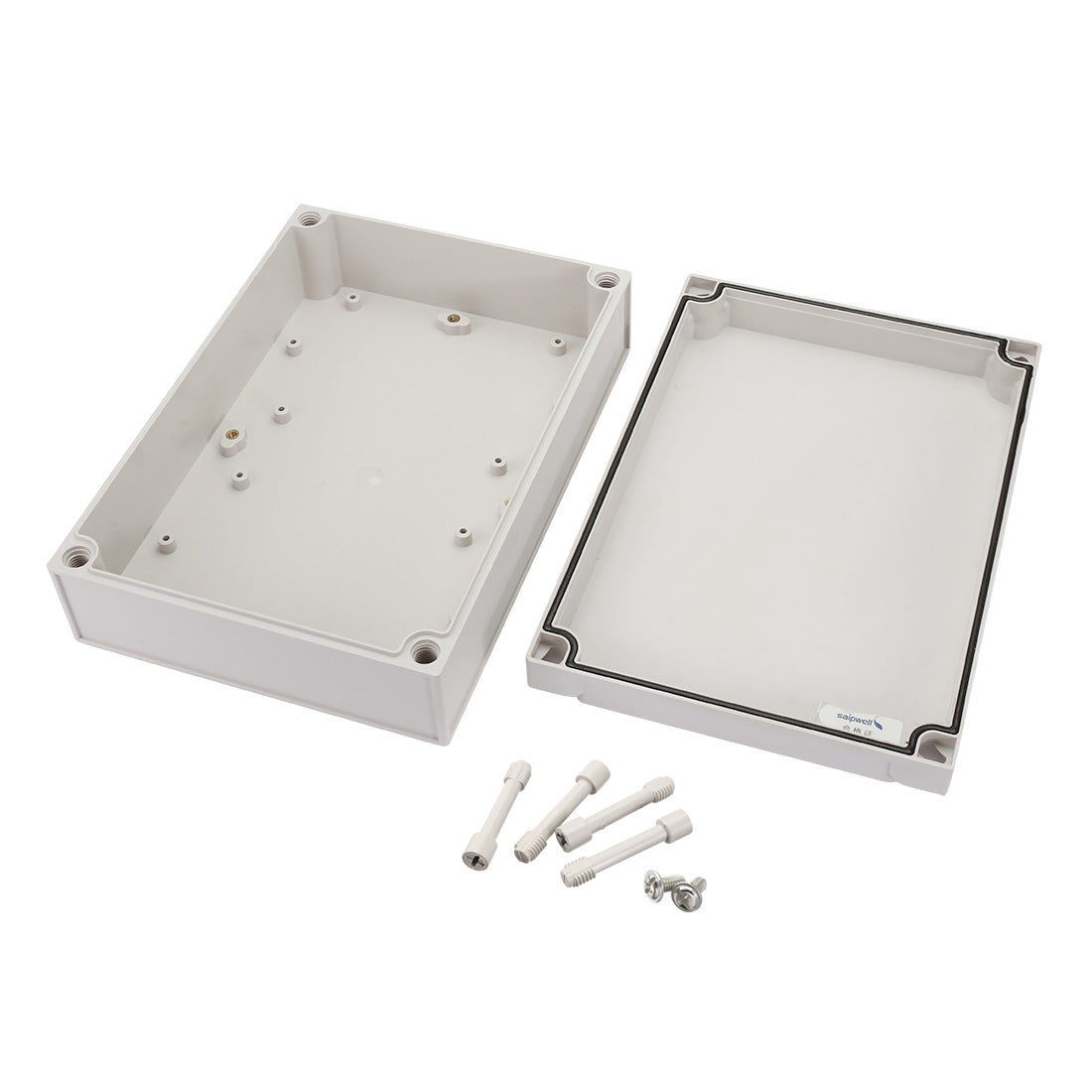 Harfington 6.89"*9.84"*2.95" (175mm x 250mm x 75mm) Electronic ABS Plastic DIY Junction Box Enclosure Case Gray