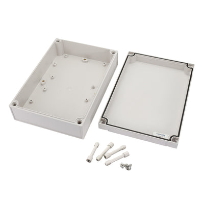Harfington 6.89"*9.84"*2.95" (175mm x 250mm x 75mm) Electronic ABS Plastic DIY Junction Box Enclosure Case Gray