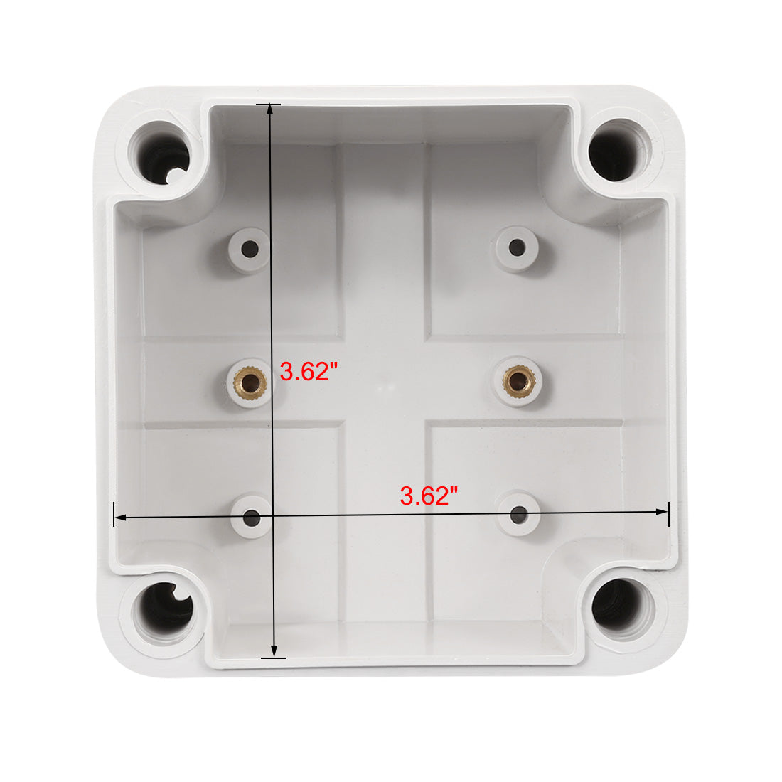 Harfington 3.94"*3.94"*2.95" (100mm x 100mm x 75mm) Electronic ABS Plastic DIY Junction Box Enclosure Case Gray