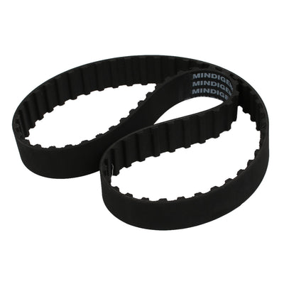 uxcell Uxcell 263L 70 Teeth 20mm Width 9.525mm Pitch Stepper Motor Rubber Timing Belt Black