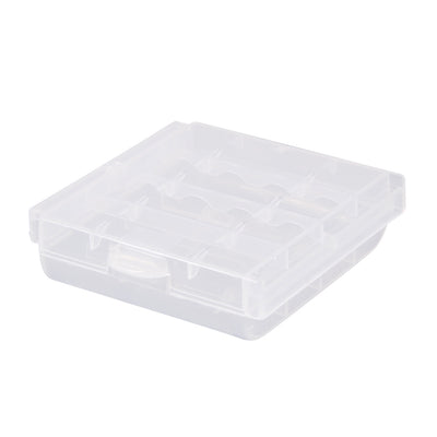 uxcell Uxcell Portable Battery Storage Case Protective Container Clear for AAA/AA Batteries