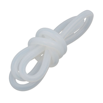 Harfington 4mm x 8mm High Temp Resistant Silicone Rubber Tube Hose Pipe translucence 1 Meter Long