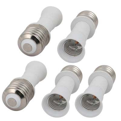 Harfington Uxcell 5pcs E40 to E27 Extender Adapter Converter Lamp Bulb Socket Holder 126mm Lenght
