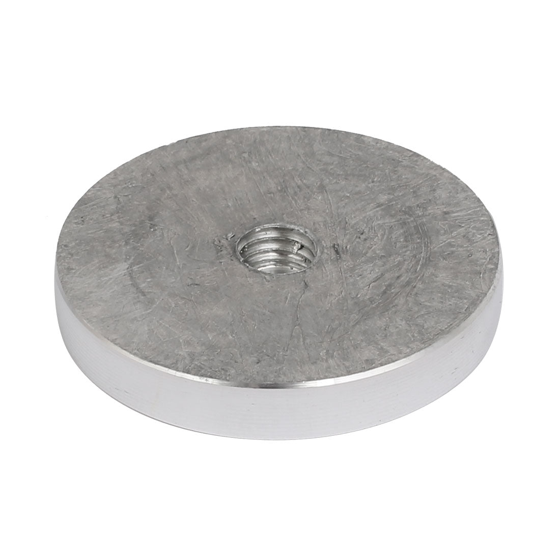 Harfington 50mm Diameter 8mm Thickness M10 Thread Aluminum Disc Hardware for Glass Table