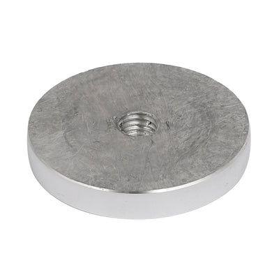 Harfington 50mm Diameter 8mm Thickness M10 Thread Aluminum Disc Hardware for Glass Table