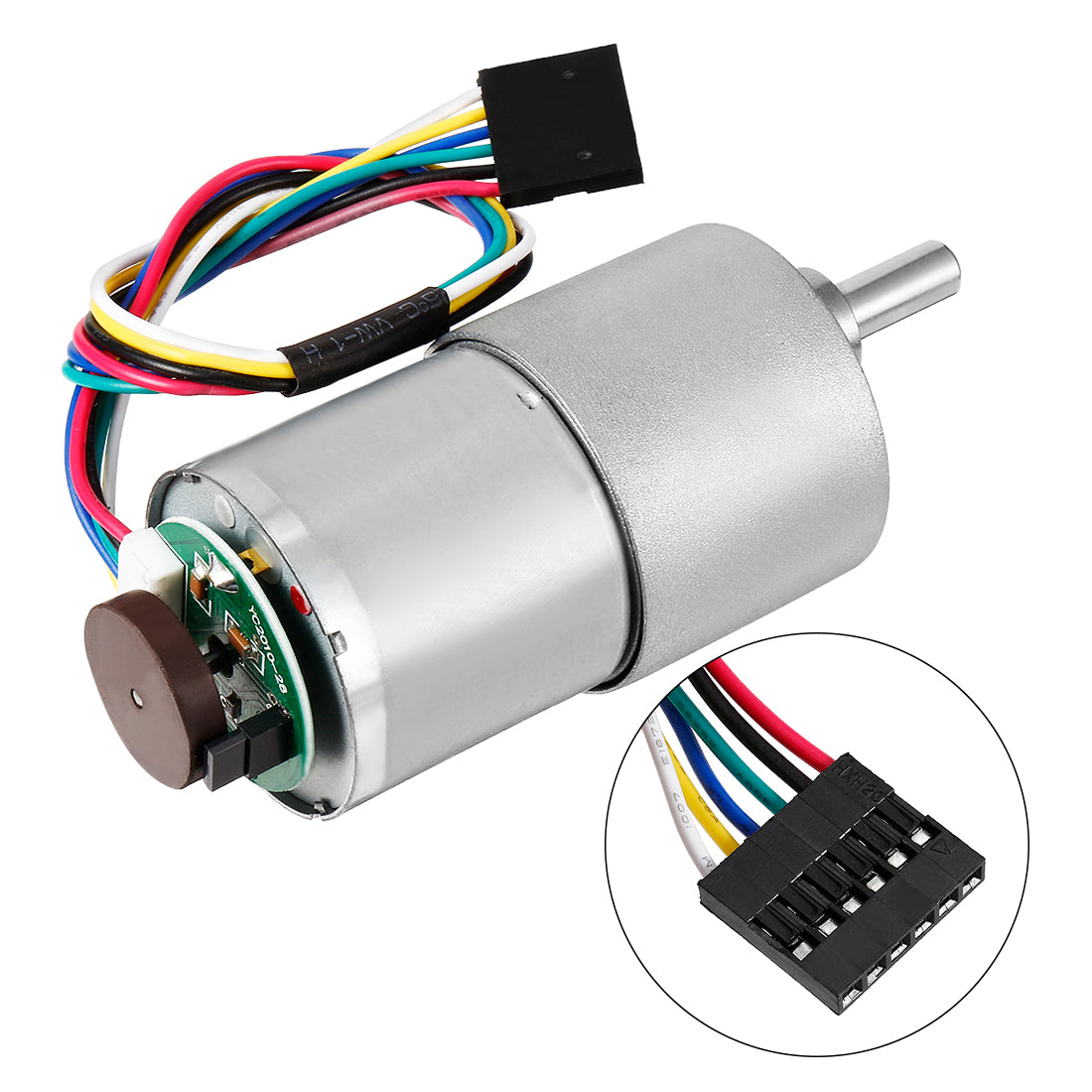 uxcell Uxcell 506:1 Gearmotor with Encoder DC 12V 10RPM Encoder Gear Motor 37Dx60L mm