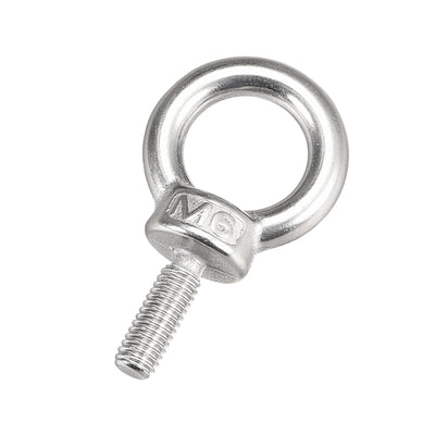 Harfington Uxcell Lifting Eye Bolt M x mm Male Thread 304 Stainless Steel for Hanging, Pack of 5