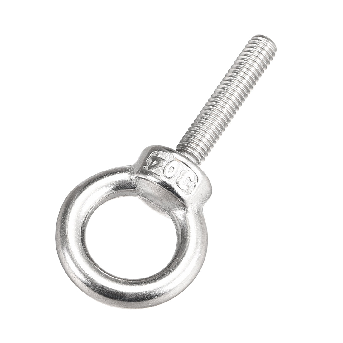 uxcell Uxcell Lifting Eye Bolt M x mm Male Thread 304 Stainless Steel for Hanging, Pack of 5