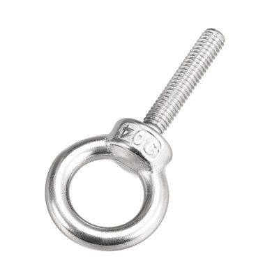 Harfington Uxcell Lifting Eye Bolt M x mm Male Thread 304 Stainless Steel for Hanging, Pack of 5