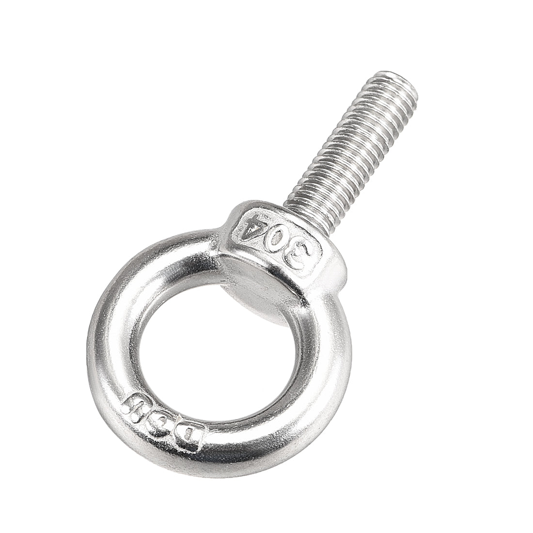 uxcell Uxcell Lifting Eye Bolt M x mm Male Thread 304 Stainless Steel for Hanging, Pack of 5