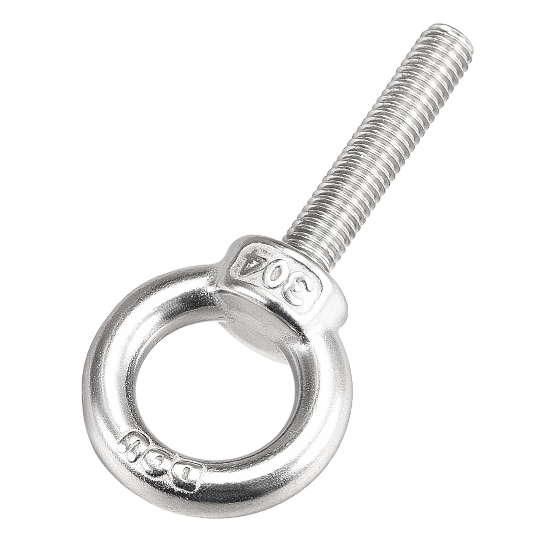 uxcell Uxcell Lifting Eye Bolt M x mm Male Thread 304 Stainless Steel for Hanging, Pack of 5