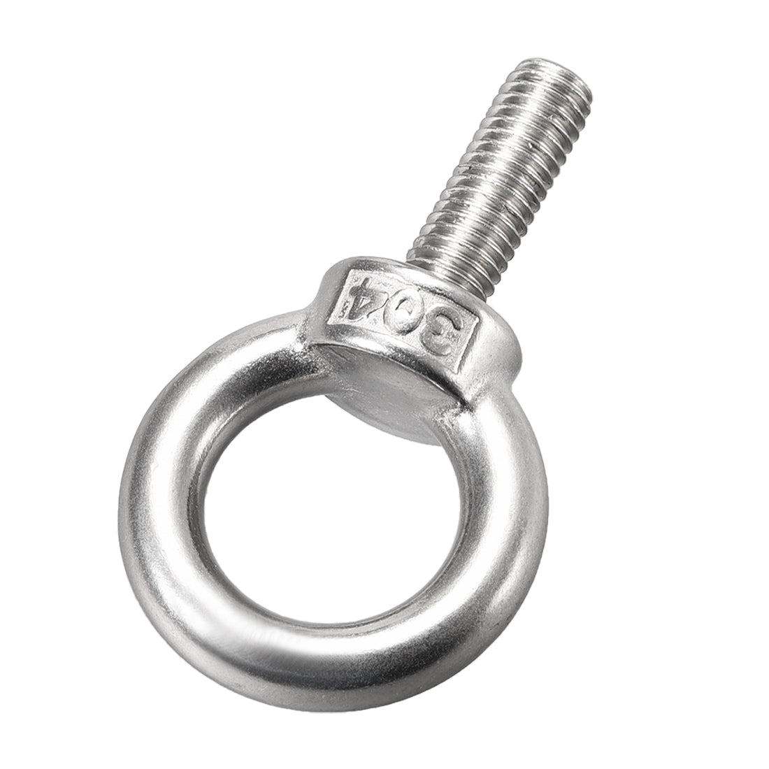 uxcell Uxcell Lifting Eye Bolt M x mm Male Thread 304 Stainless Steel for Hanging, Pack of 5