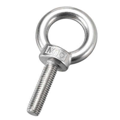 Harfington Uxcell Lifting Eye Bolt M x mm Male Thread 304 Stainless Steel for Hanging, Pack of 5