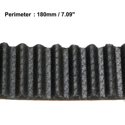 Harfington Uxcell S3M180 Rubber Timing Belt Synchronous Closed Loop Timing Belt Pulleys 10mm Width