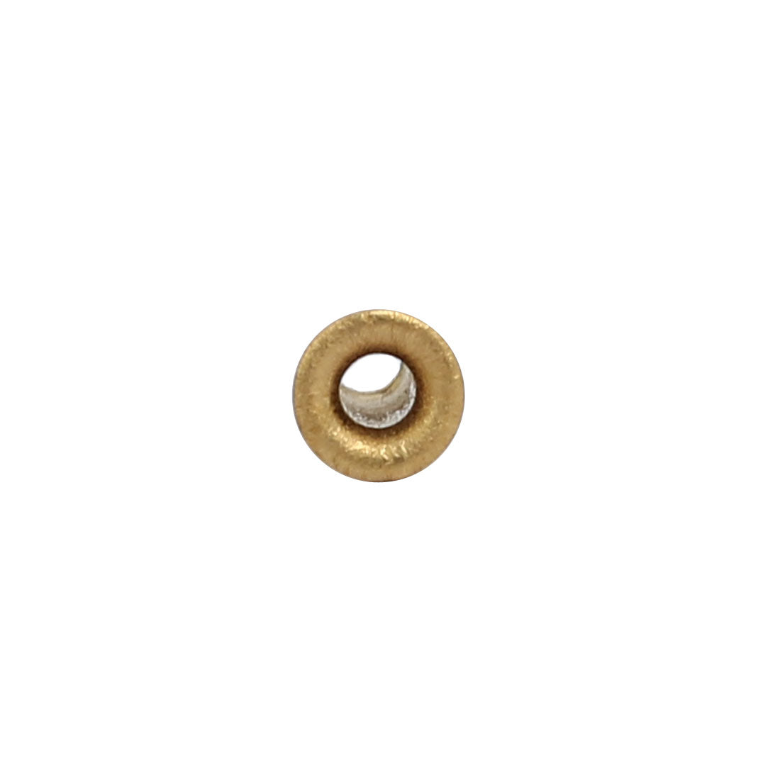 uxcell Uxcell 100pcs M2.5 x 8mm Brass Plated Metal Hollow Eyelets Rivets Gold Tone
