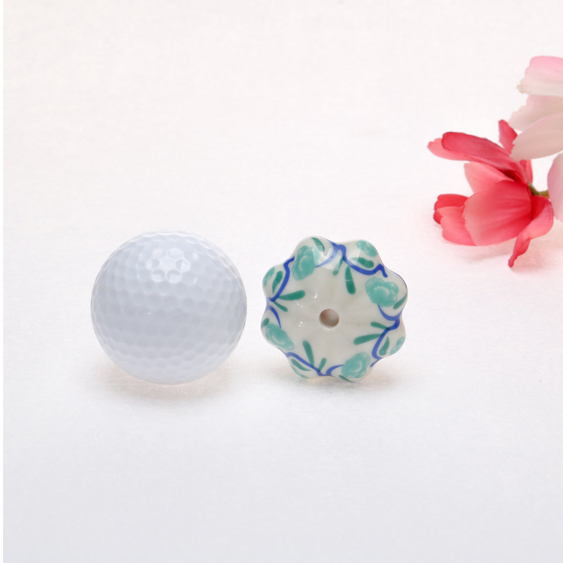 uxcell Uxcell 6x Hand Painted Ceramic Door Knobs Cabinet Drawer Wardrobe Cupboard Pull Handles