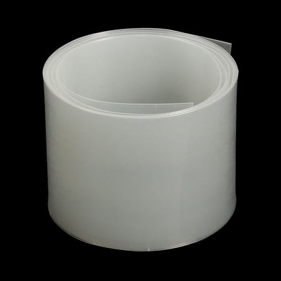 Harfington 40mm Flat Width 1M Length PVC Heat Shrinkable Tube Clear for 2xAA 9V Battery