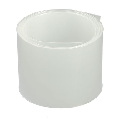 Harfington 40mm Flat Width 1M Length PVC Heat Shrinkable Tube Clear for 2xAA 9V Battery