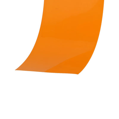 Harfington 55mm Flat Width 1 Meter Long PVC Heat Shrinkable Tube Orange for AAA Battery