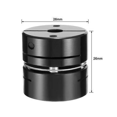 Harfington Uxcell 5mm to 6mm Bore One Diaphragm Motor Wheel Flexible Coupling Joint