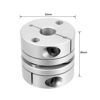 Harfington Uxcell 10mm to 14mm Bore One Diaphragm Motor Wheel Flexible Coupling Joint