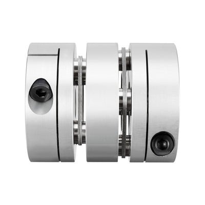 Harfington Uxcell Clamp Tight Motor Shaft 2 Diaphragm Coupling Coupler 47x39mm