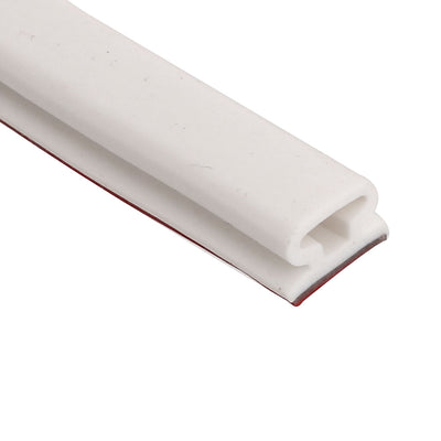 Harfington Uxcell 10mmx6mm 4M Silicone Rubber Self-adhesive Door Window Weather Stripping White