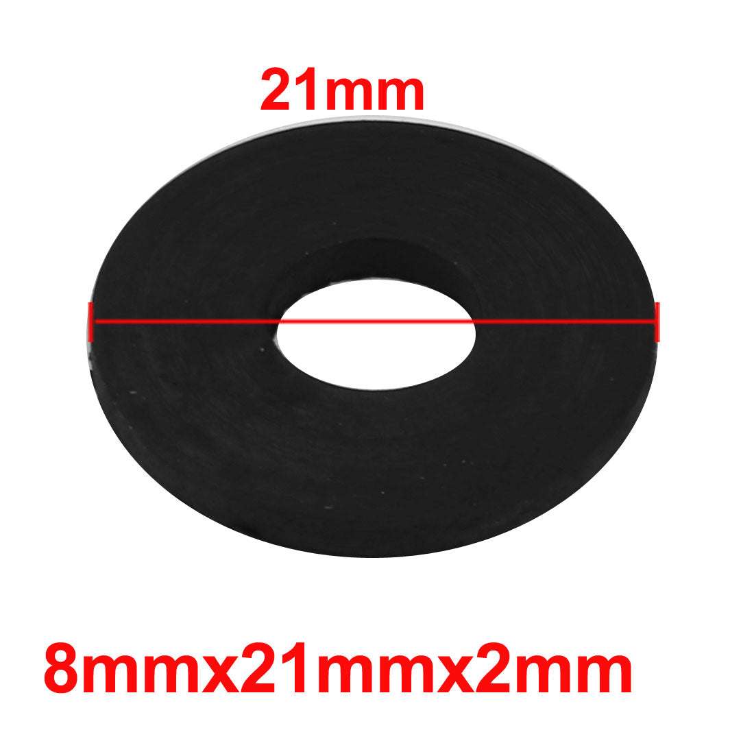 uxcell Nitrile Rubber Flat Washers for Screw Bolt Thick Assortment Pack of 10