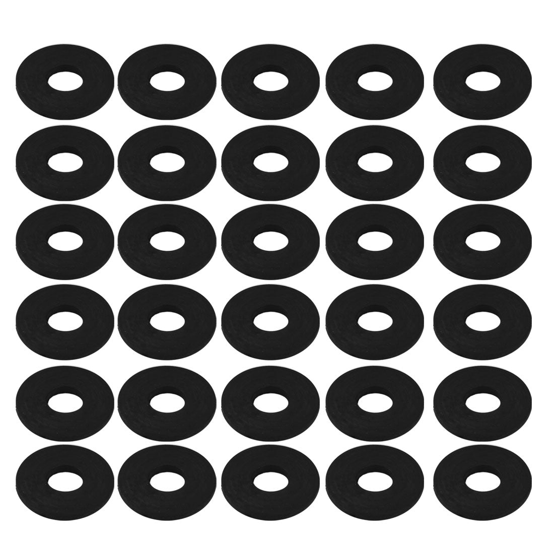 uxcell Nitrile Rubber Flat Washers for Screw Bolt Thick Assortment Pack of 30