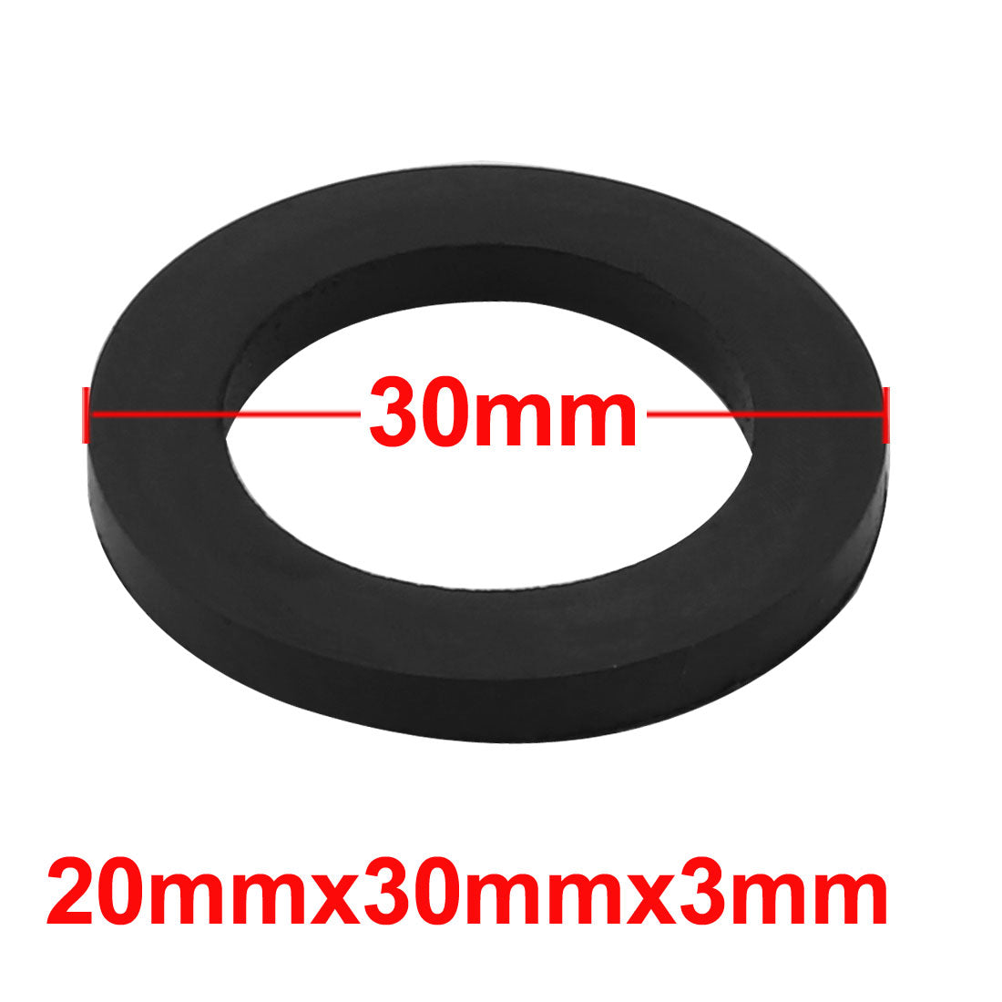 uxcell Nitrile Rubber Flat Washers for Screw Bolt Thick Assortment Pack of 30